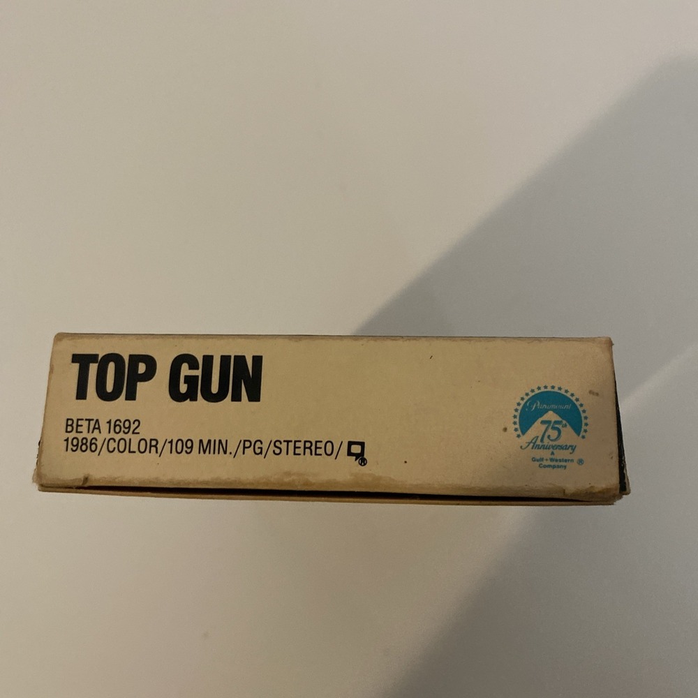 1987 Top Gun Movie Betamax Hi-Fi Video Cassette Paramount Home Video *NOT VHS* - Picture 9 of 9